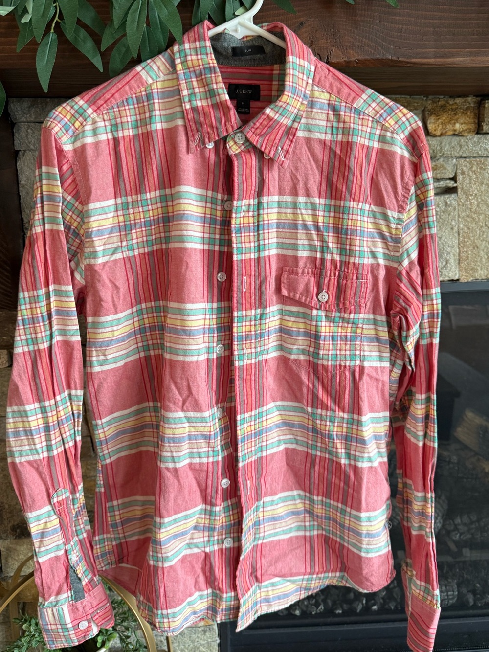 J. Crew Slim Plaid Long-Sleeve Button-Down Shirt